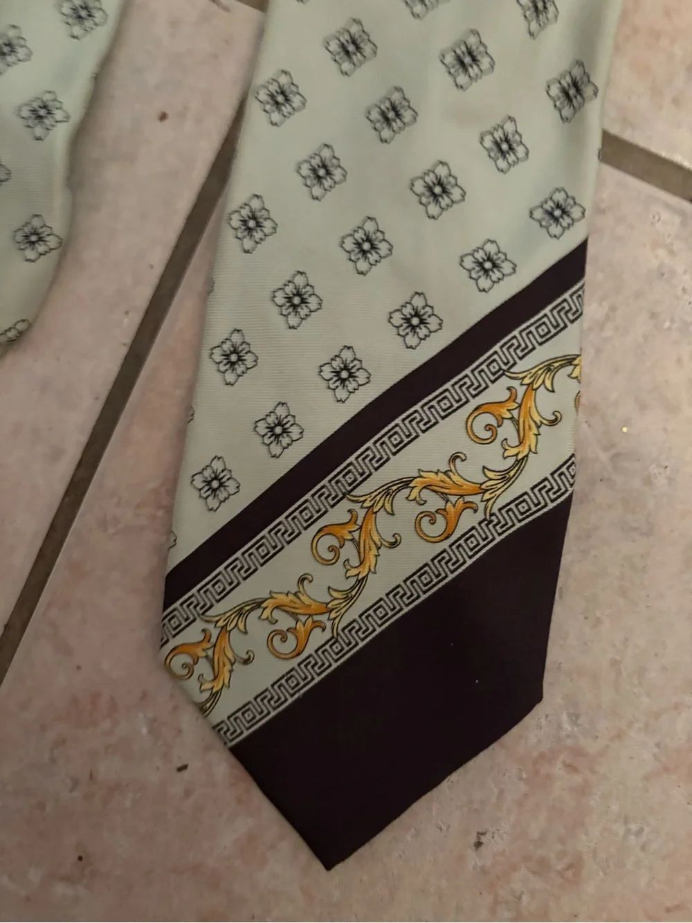 Versace dress suit tie logo neckwear accessory bow tie y2k Gianni versace
